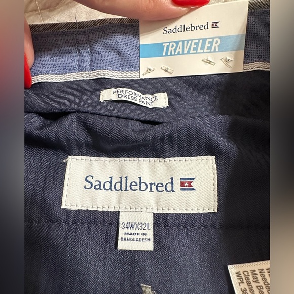 NWT Men’s Saddlebred comfort flex  slacks 34/32 - Picture 4 of 4